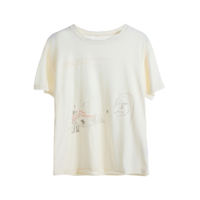 TBR牛仔修士手工破坏刀割T恤