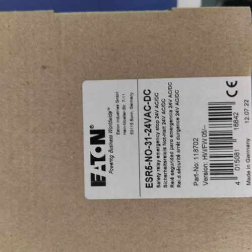 议价伊顿穆勒ESR5-NO-31-24VAC-DC安全继电器