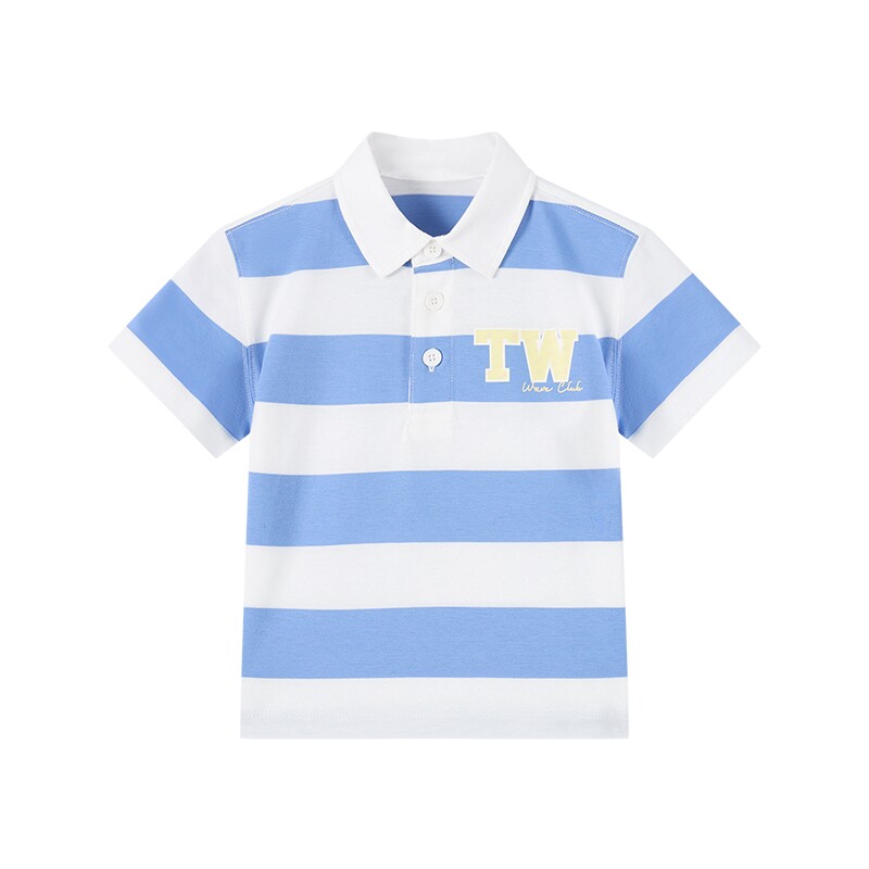 TeenieWeenieKids宽条纹POLO