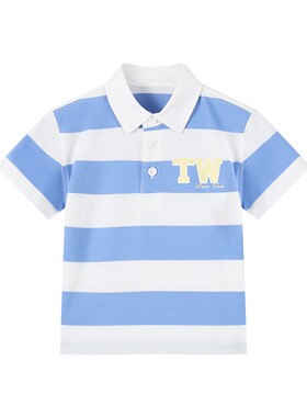 TeenieWeenieKids宽条纹POLO