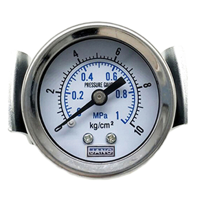 轴向带支架压力表气动气压表真空