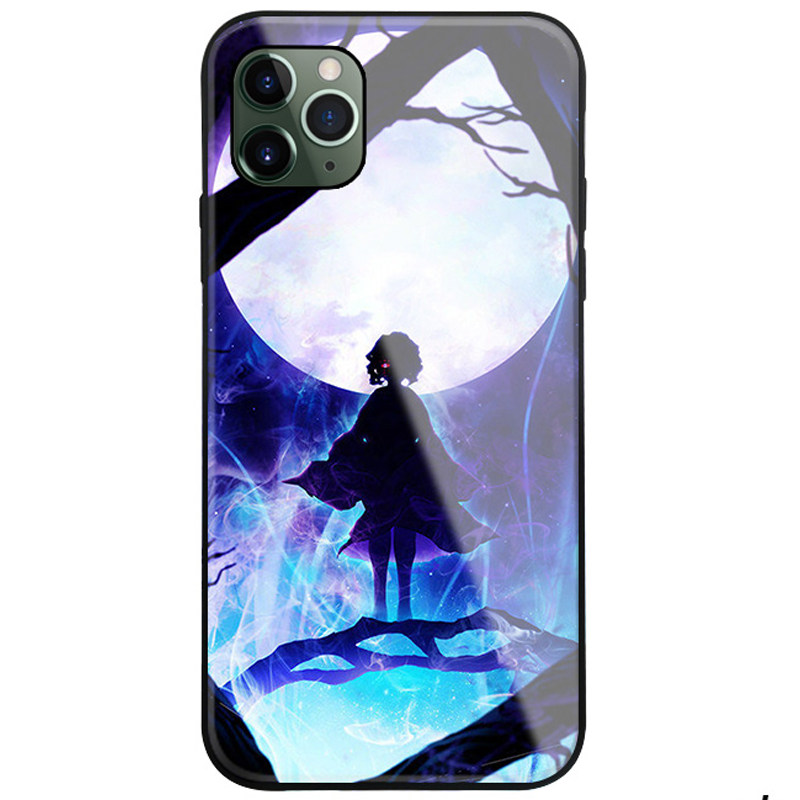 11钢化玻璃手机壳适用XSMAX鬼灭之刃7/8plus炼狱iphoneX苹果XR/12