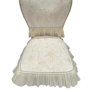 餐椅坐垫2026新款秋冬高端欧美法式防滑轻奢现代田园椅子套罩定制