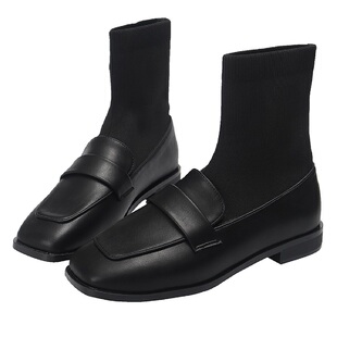 乐福鞋厚底英伦风小皮鞋女日系软皮百搭黑色工作鞋大码女鞋41-43