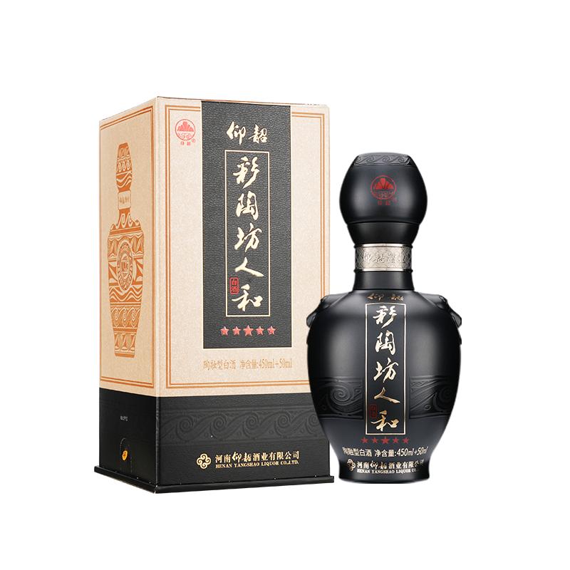 彩陶坊黑金五星人和整箱6瓶礼盒