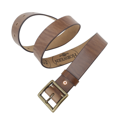 美国霍尔文男士头层皮复古皮带