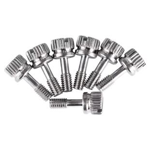 304不锈钢一字槽手拧螺丝GB839圆形滚花防松不脱出螺钉M3M4M5M6M8