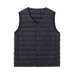 衬衫老罗[北极六号]2025年冬男白鸭绒轻盈羽绒马甲外套259X0D507O