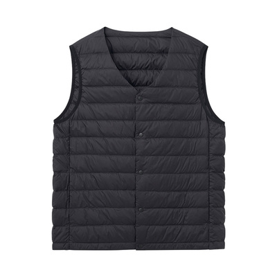 衬衫老罗白鸭绒轻盈羽绒马甲外套