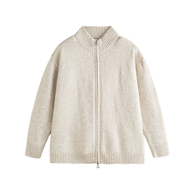 NEVERNEED开衫立领针织毛衣男