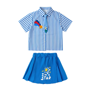 六一儿童啦啦队演出服幼儿园学院风合唱表演服小学生舞蹈毕业班服