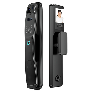 人脸识别指纹锁密码锁电子家用防盗门全自动入户木门可视智能门锁