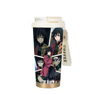 鬼灭之刃保温杯可爱卡通咖啡杯动漫周边情侣水杯男女学生陶瓷杯子