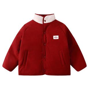 【年服系列】植木童装男童棉服 2026新款秋冬中大童 儿童三防外套