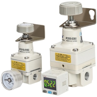 德力西气动精密减压阀调压阀IR2000-02BG气压调节阀稳压阀IR2010