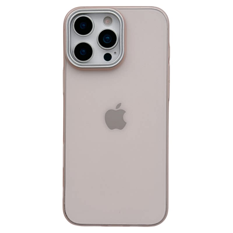 ins风百搭简约半透纯色磨砂壳适用苹果18pro手机壳iphone17保护套16情侣15新款14promax女小众13pro防摔外壳