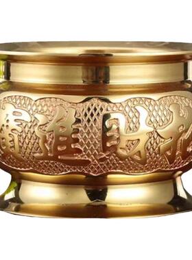 供佛铜香炉光身铜炉香熏炉家用铜