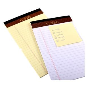 凯萨KAISA美式拍纸本加厚可撕a4高颜值考研背单词上翻黄色分栏草稿纸复古a5横线方格笔记本ins风办公记事本子