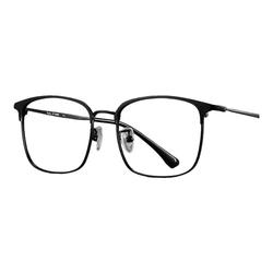 目戏钛合金镜腿眉框眼镜男士