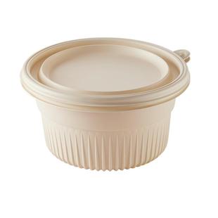 炊大皇一次性玉米淀粉餐盒可降解加热食品级环保外卖打包盒750ML