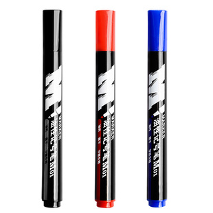 晨光记号笔黑色油性笔防水不掉色勾线笔速干大头笔粗头大容量物流快递专用笔单头加粗红色蓝色工地马克笔批发