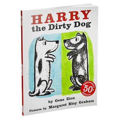 好脏的哈利英文原版绘本