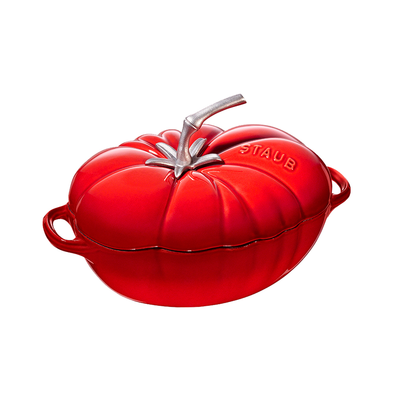【自营】staub珐宝艺术25cm珐琅造型锅番茄炖锅焖锅无涂层铸铁锅