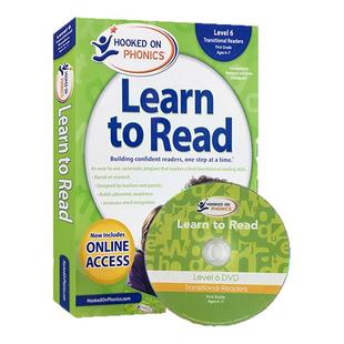 英文原版 自然拼读教材迷上语音第6级别 Hooked on Phonics Learn to Read Level 6 带DVD 儿童英语学习小学英语教辅读物