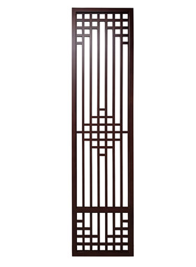 新中式电视沙发背景墙镂空雕花板