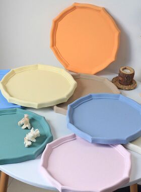 ins风木质款托盘饰品摆拍客厅茶几饰品学生拍照道具民宿造型摆件