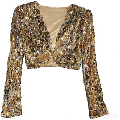 bling jacket sequin suit jacket银色演出服亮片上衣西装外套女