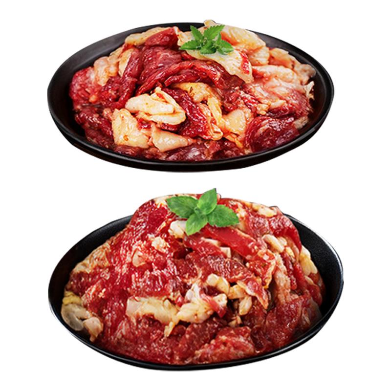 小牛彼德安格斯拌肉烤肉食材烤肉片齊齊哈爾風(fēng)味韓式牛肉燒烤生鮮