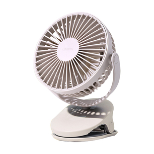 绿联小电风扇宿舍夹式夹子桌面静音办公室usb可插充电迷你便携式小型吊扇婴儿推车大风力夏天床头上学生摇头