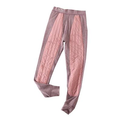 羽绒双层秋冬季高腰大童保暖裤