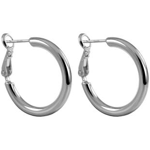 卡伦图999银针大圈圈耳环女简约时尚气质网红素圈耳圈高级感耳饰