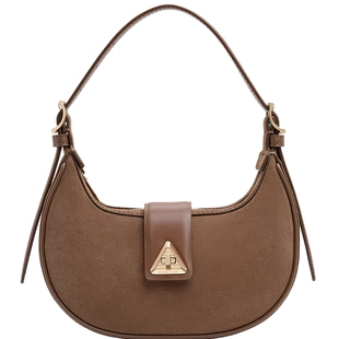 CHARLES&KEITH25冬新款CK2-50271205-1廓形手提腋下包新月包女包