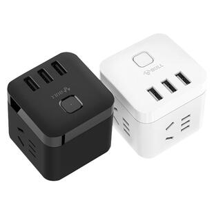 公牛魔方插座带usb转换器多孔无线插排板多插位多功能插头分插器