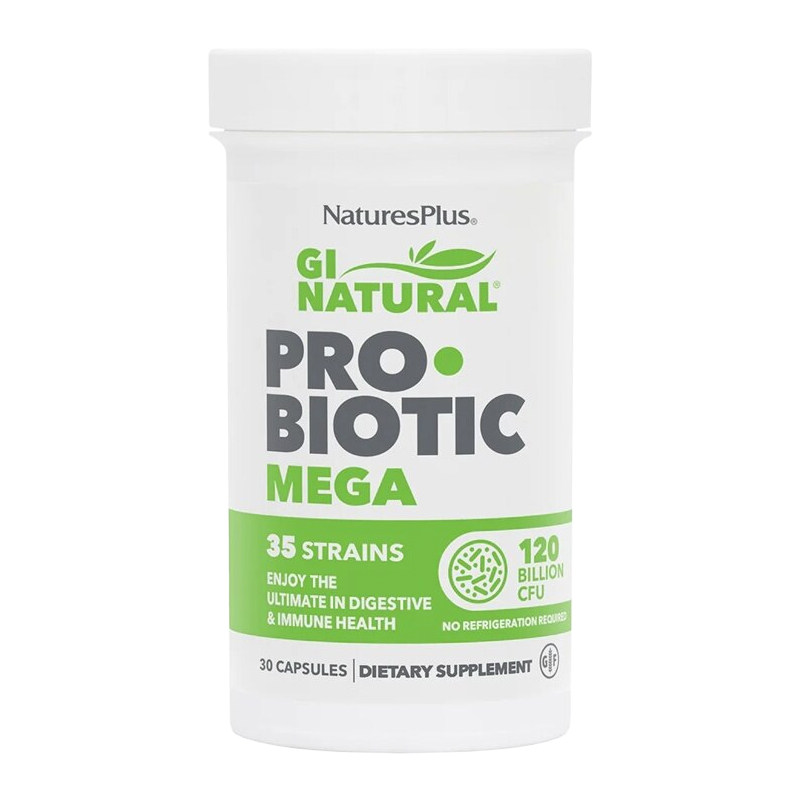 亏清 GI天然益生菌35种1200亿30粒胃肠健康美国直邮NaturesPlus