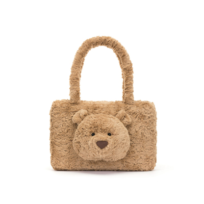 英国Jellycat巴塞罗熊托特包毛绒玩具安抚公仔玩偶手提袋送礼
