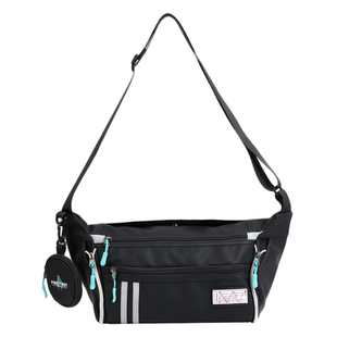 【正版】初音未来单肩包学生党轻便大容量斜挎包日常百搭男女书包