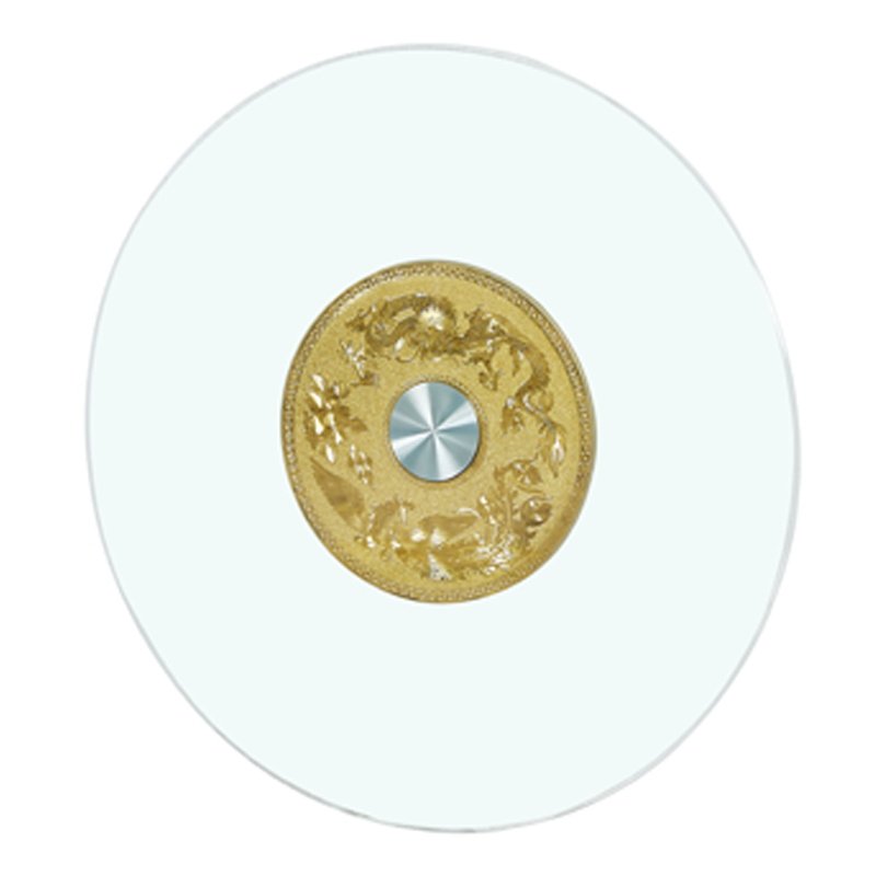 酒店餐桌转盘钢化玻璃圆桌转盘圆形桌面旋转底座饭桌转盘家用加厚