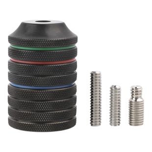 射箭配重块复合弓美猎反曲弓光弓减震平衡杆不锈钢配重片稳定配件