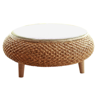 藤编榻榻米茶几阳台禅意小茶桌子小茶几中式矮桌飘窗桌简约小炕桌