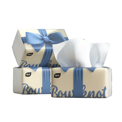 气垫抽纸实惠装400张3包家用