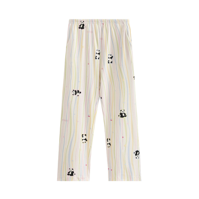 芬腾纯棉女条纹家居裤可外穿