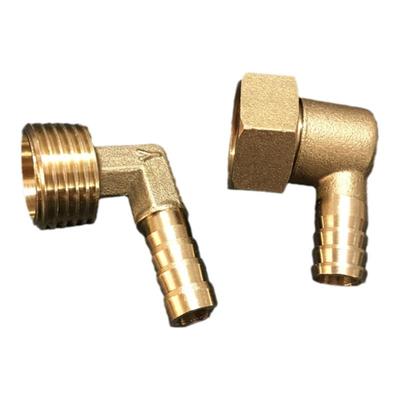 燃气黄铜90度万向弯头 内外丝格林煤气灶软管4分天然气热水器接头
