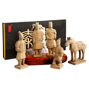 兵马俑摆件西安文创纪念品陶俑秦始皇旅游中国特色送老外伴手礼品