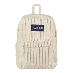 JanSport旗舰店2025新款初高中生书包轻便灯芯绒奶油青提双肩背包