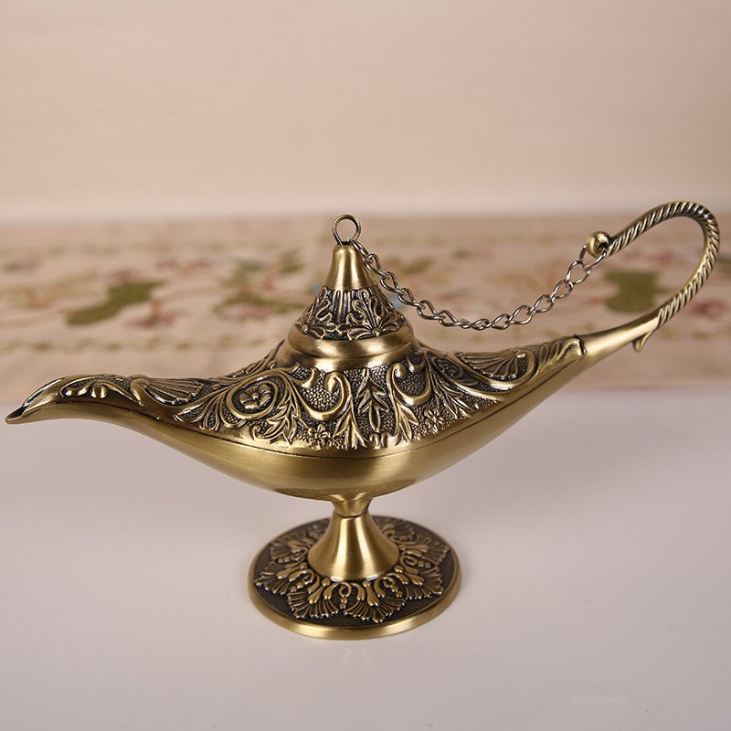 许愿灯摆件复古特色阿拉丁家居装饰品玄关小乔迁神灯物件摆放礼物