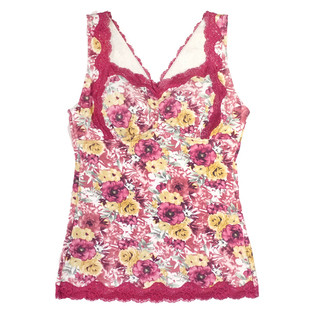 爱比娜简约棉无钢圈背心大码全罩杯蕾丝背心式文胸舒适睡眠内衣